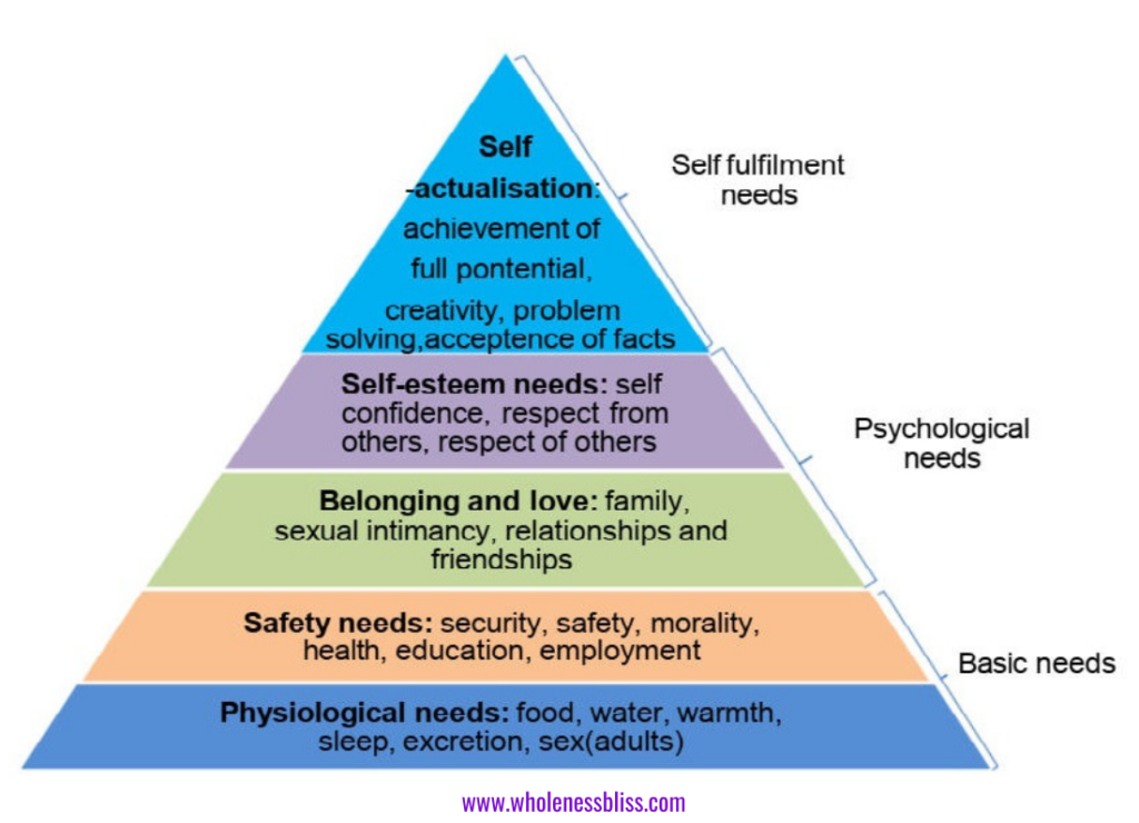 The Five Basic Human Needs Wholeness Bliss